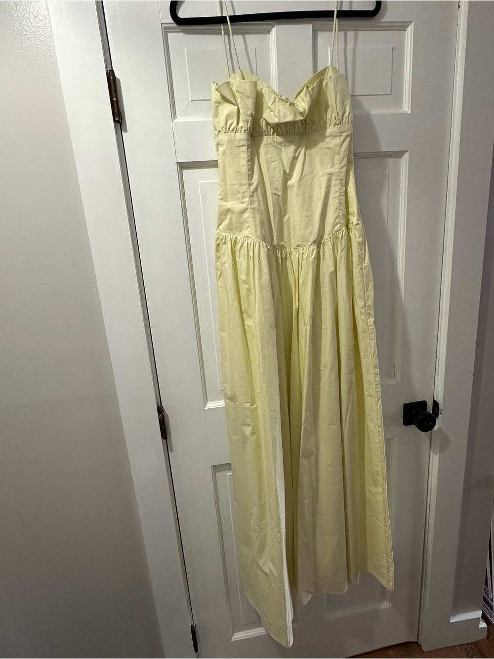 Meshki Pale Yellow Ruffle-Bust Maxi Dress - Picture 5 of 8